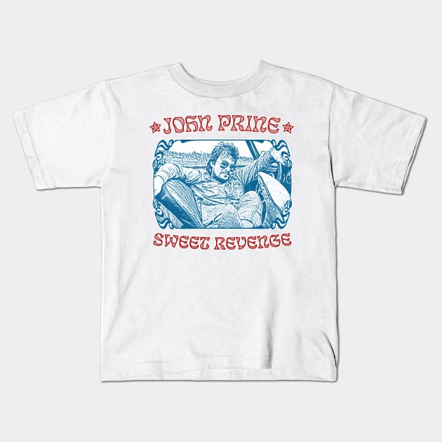 John Prine \/\/\/\ Retro 70s Style Fan Art Design Kids T-Shirt by DankFutura